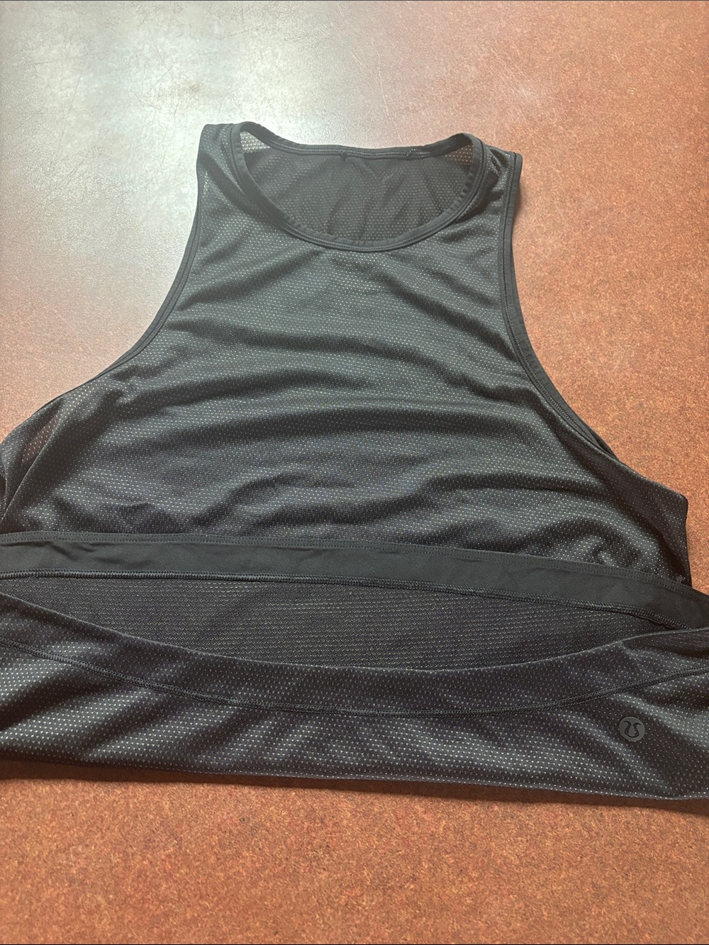 Women’s Black Mesh Swim Rash Guard Tank